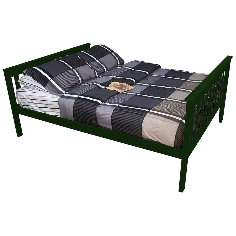 Pine Full Mission Bed - Dark Green