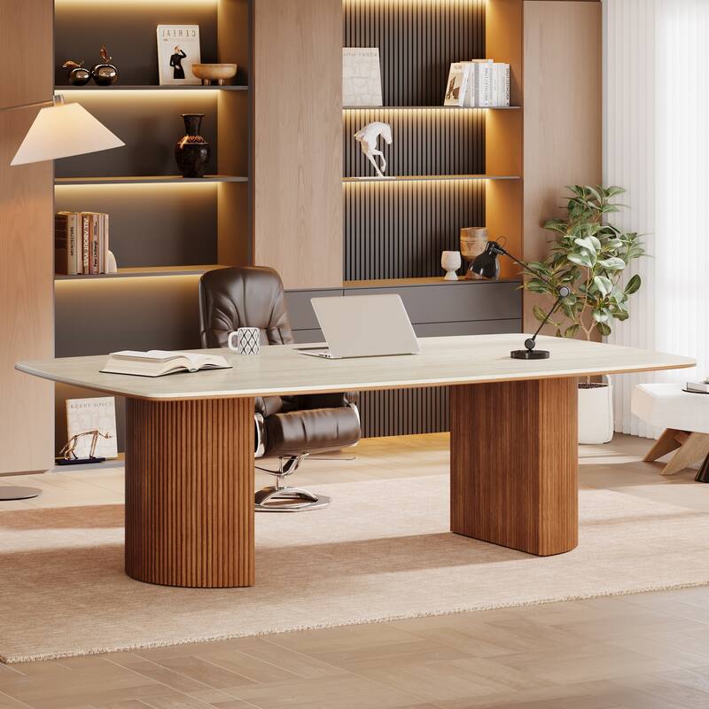 78.74" Extra Long Computer Desk, Double Long Desk for 2 Person