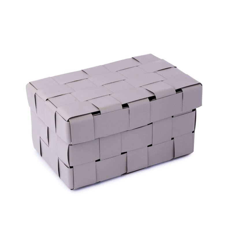 Braided Metal Rectangular Storage Boxes - 9.75" - Set of 2