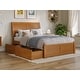 preview thumbnail 79 of 105, Portland Platform Bed with Footboard and Storage Drawers Light Toffee - Full
