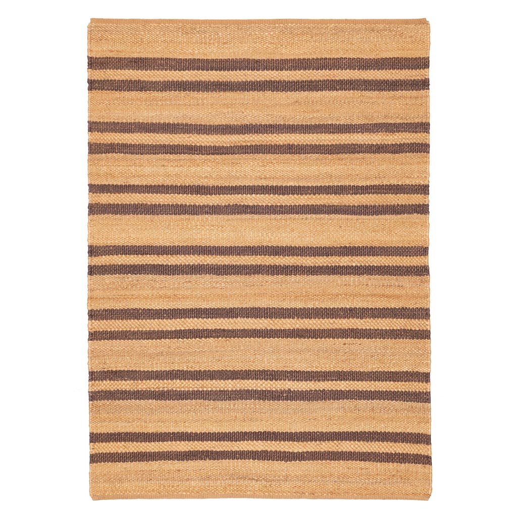 ECARPETGALLERY Flat-Weave Palas Denizli Tan Jute Kilim - 5'4 x 7'6