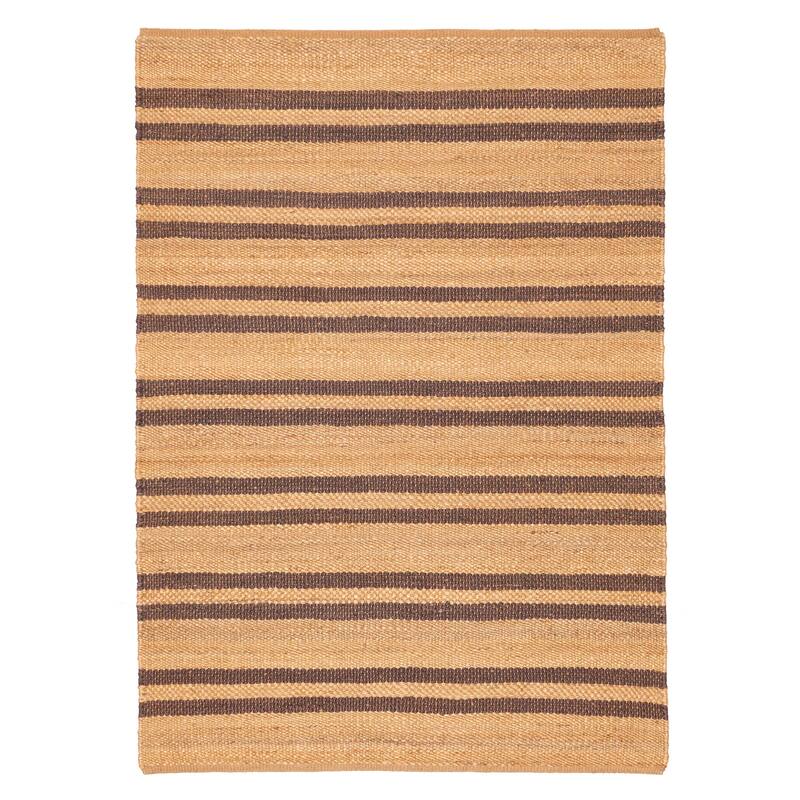 ECARPETGALLERY Flat-Weave Palas Denizli Tan Jute Kilim - 5'4 x 7'6
