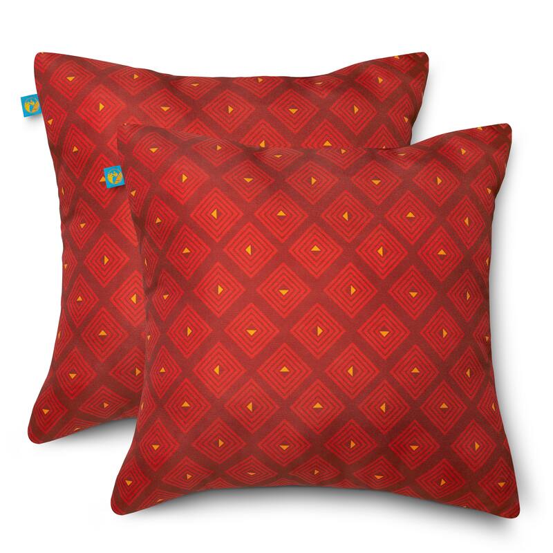 Duck Covers Water-Resistant Accent Pillows, 18 x 18 Inch, 2 Pack