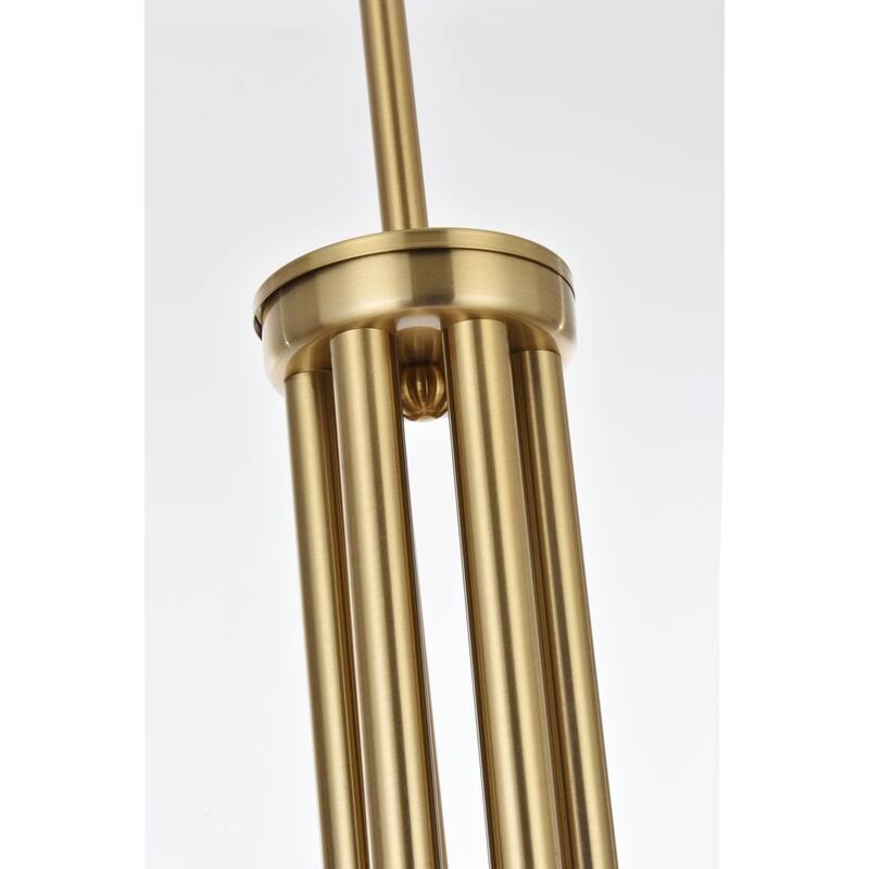 Elegant Lighting LD722D55 Layne 6 Light 55" Wide Taper Candle Style