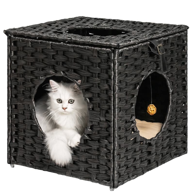 Cat Litter,Cat Bed with Rattan Ball and Cushion Bed Bath & Beyond