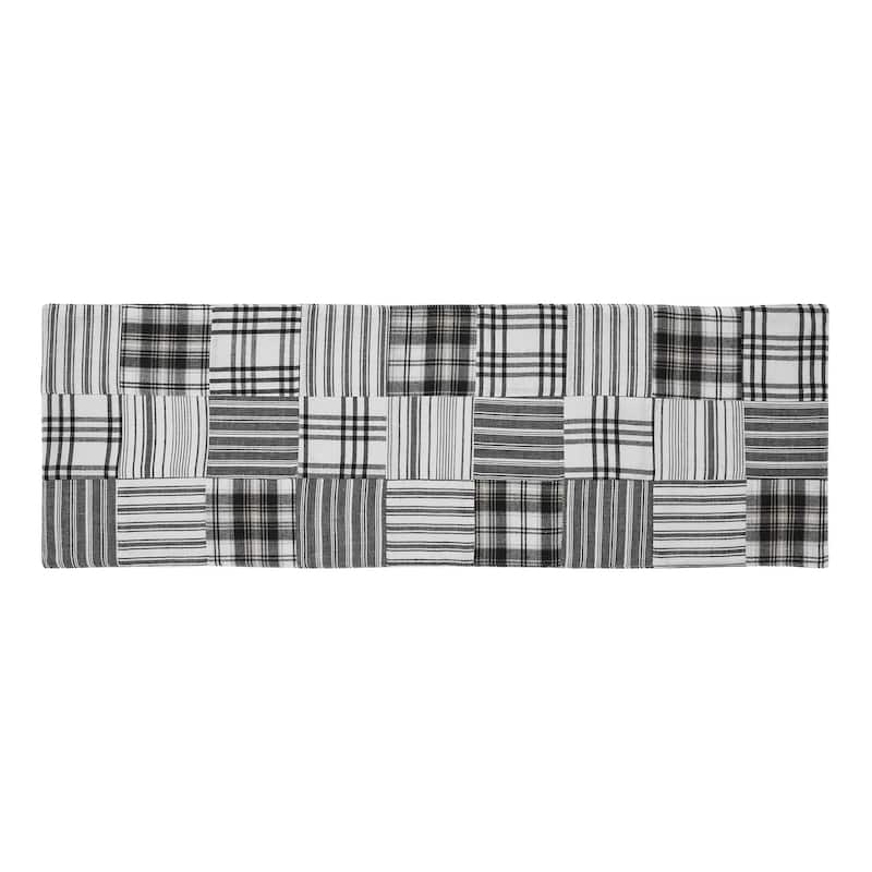 Sawyer Mill Black Runner Quilted 12x36