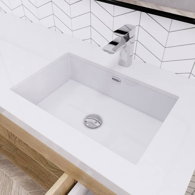Eliza 60'' Wall Mounted Vanity with Single Sink on the Right