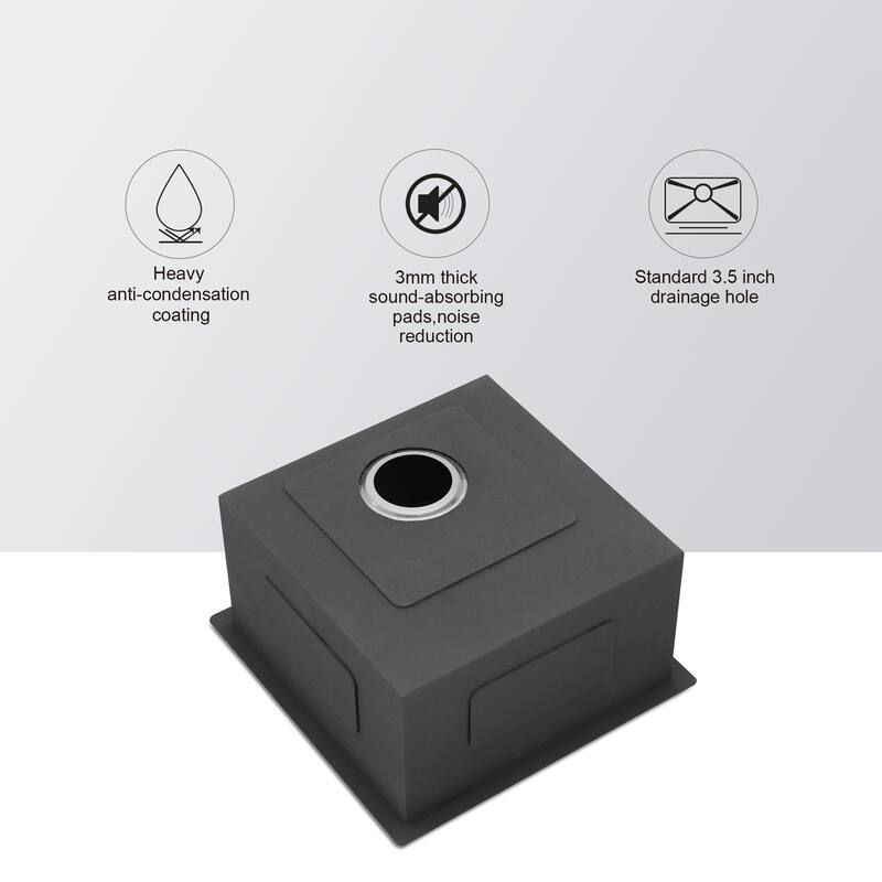 Undermount 16 Gauge Single Bowl Stainless Steel Kitchen Sink in Brushed Nickel