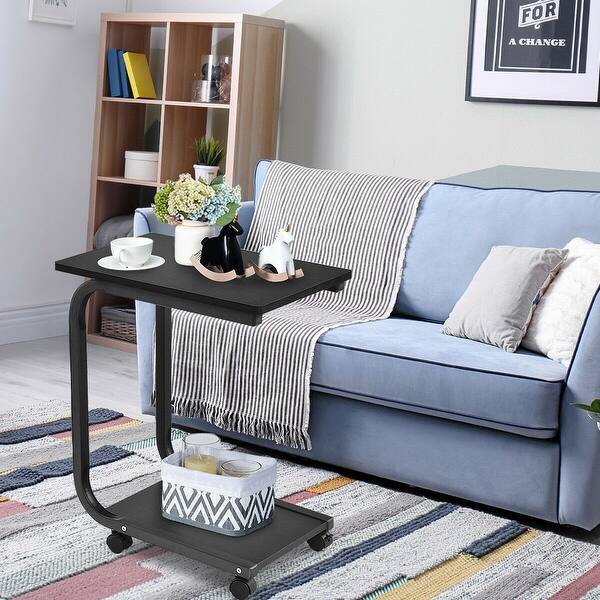 Shop Gymax 2 Tier Coffee Sofa Side End Table Tv Snack Stand