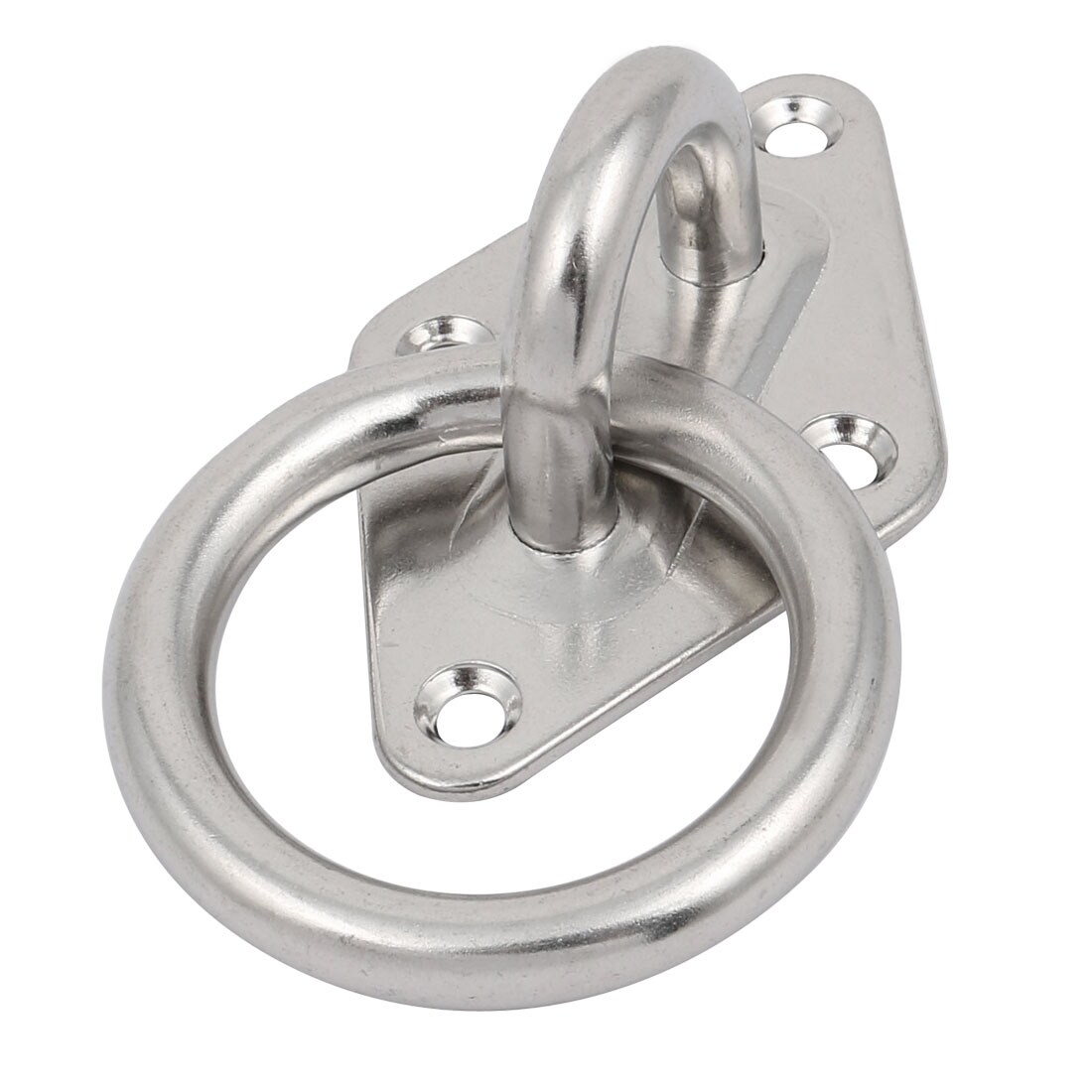 MroMax 2Pcs Eye Plate 304 Stainless Steel M10 Square Base with Ring Shade Pad for Household Fitting Kit Boat Rigging Silver Tone MroMax 2Pcs Eye Plate 304 Stainless Steel M10 Square Base with Ring Shade Pad for Household Fitting Kit Boat Rigging Silver Tone