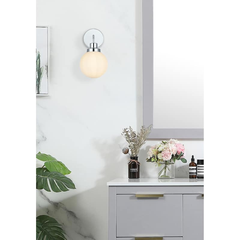 Elegant Lighting LD7030W8 Hanson 12" Tall Bathroom Sconce
