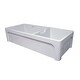 preview thumbnail 4 of 12, Whitehaus Glencove 42" Undermount Double Basin Fireclay Kitchen Sink