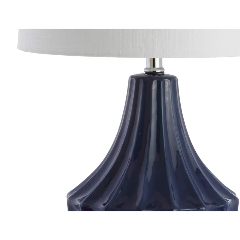 Thatcher 24.5" Ceramic LED Table Lamp, Navy by JONATHAN Y