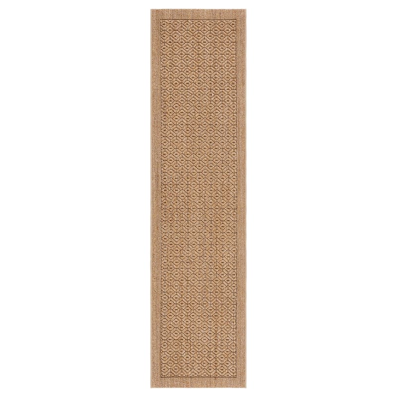 SAFAVIEH, Palm Beach Clevie Modern Sisal Rug - 2'3" x 10' Runner - Natural