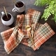 preview thumbnail 1 of 1, Hawley Plaid Harvest Napkins, Set of 8 Set of 8