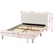 preview thumbnail 28 of 29, Upholstered Platform Bed Frame, Soft Headboard, Wood Support, Grey or White
