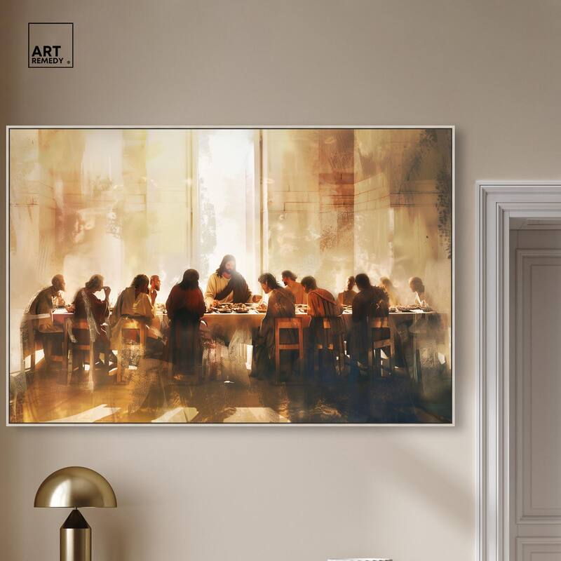 Supper in His Light Canvas by Art Remedy