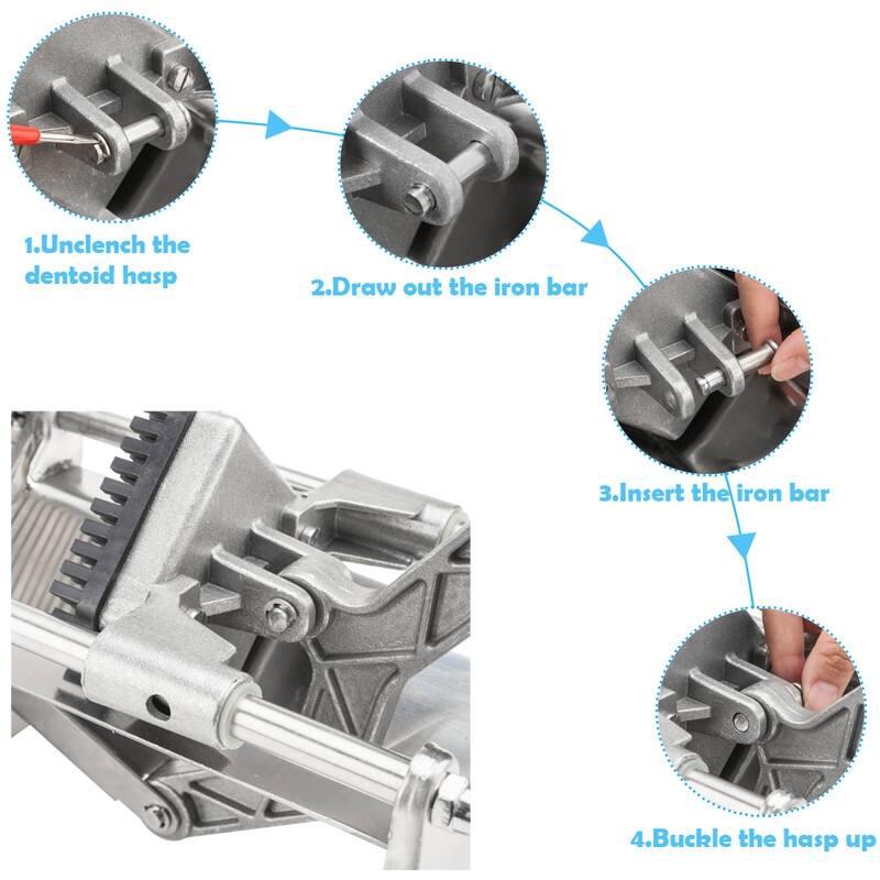 Vertical French Fry Cutter with 4Pcs Blades & 4Pcs Suction Cups & 2pcs Expansion Bolts