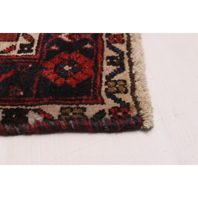 ECARPETGALLERY Hand-knotted Sarabi Dark Red Wool Rug - 2'10 x 10'4