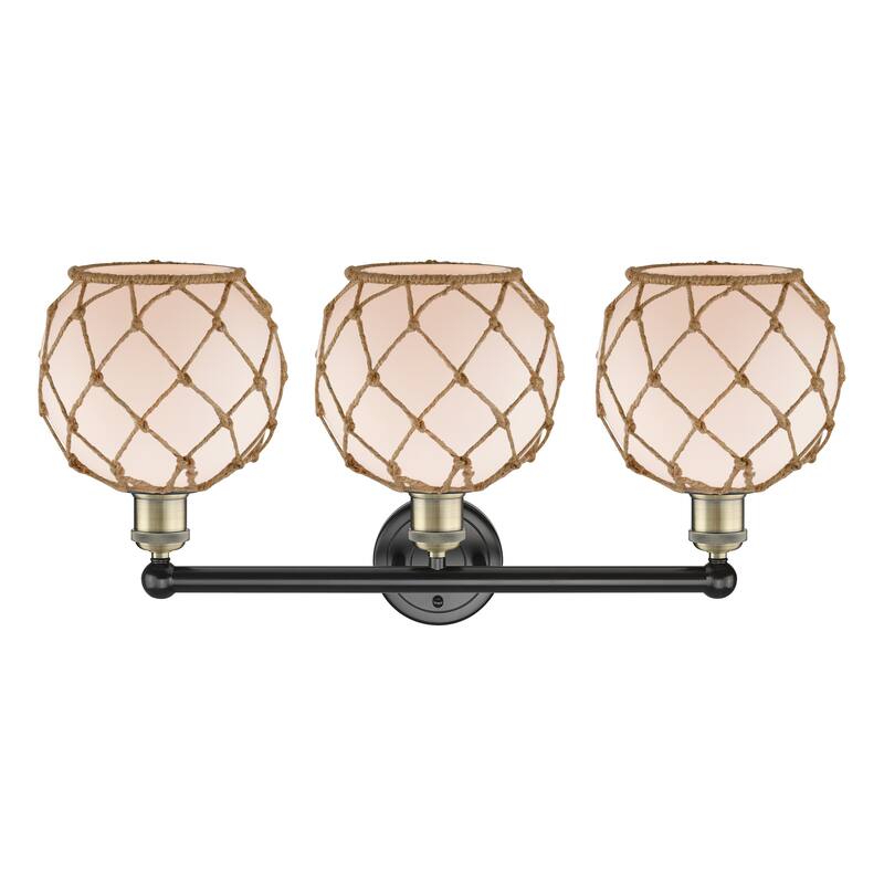 Innovations Lighting Endless Possibilities Edison - Farmhouse Rope - 3 Light 26" Bath Vanity Light