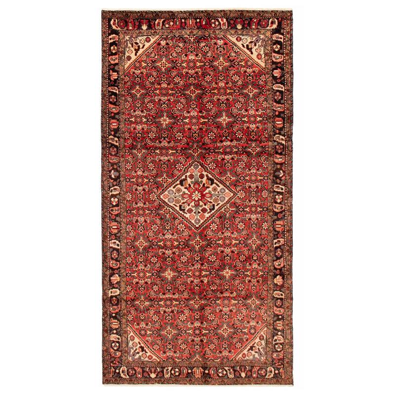 ECARPETGALLERY Hand-knotted Andelz Red Wool Rug - 5'2 x 10'3 - Red - 5'2 x 10'3