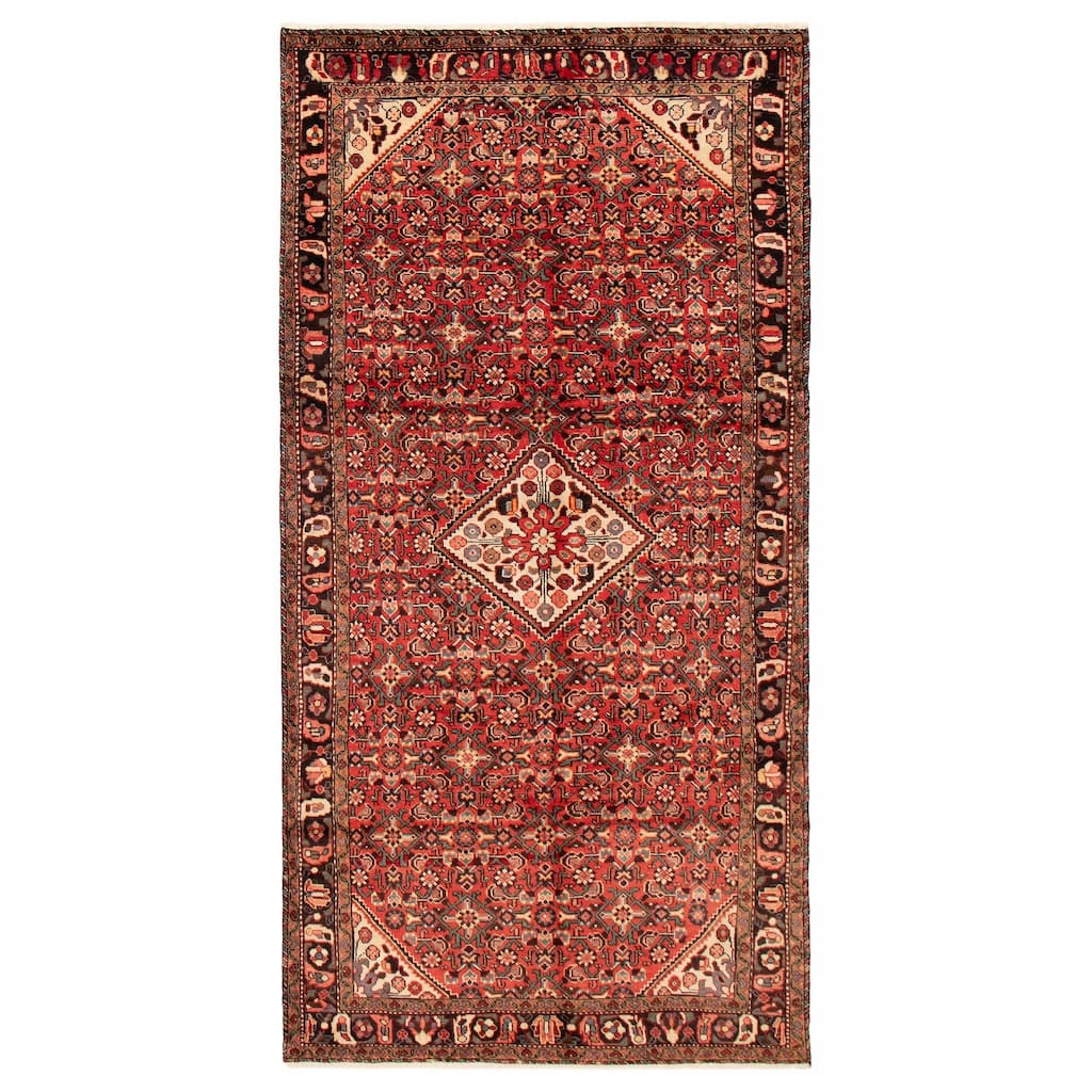 ECARPETGALLERY Hand-knotted Andelz Red Wool Rug - 5'2 x 10'3