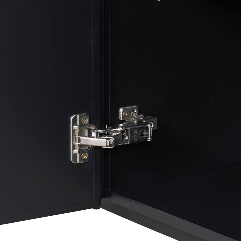MERAX Modern Cabinet with Adjustable Shelves and Ample Storage