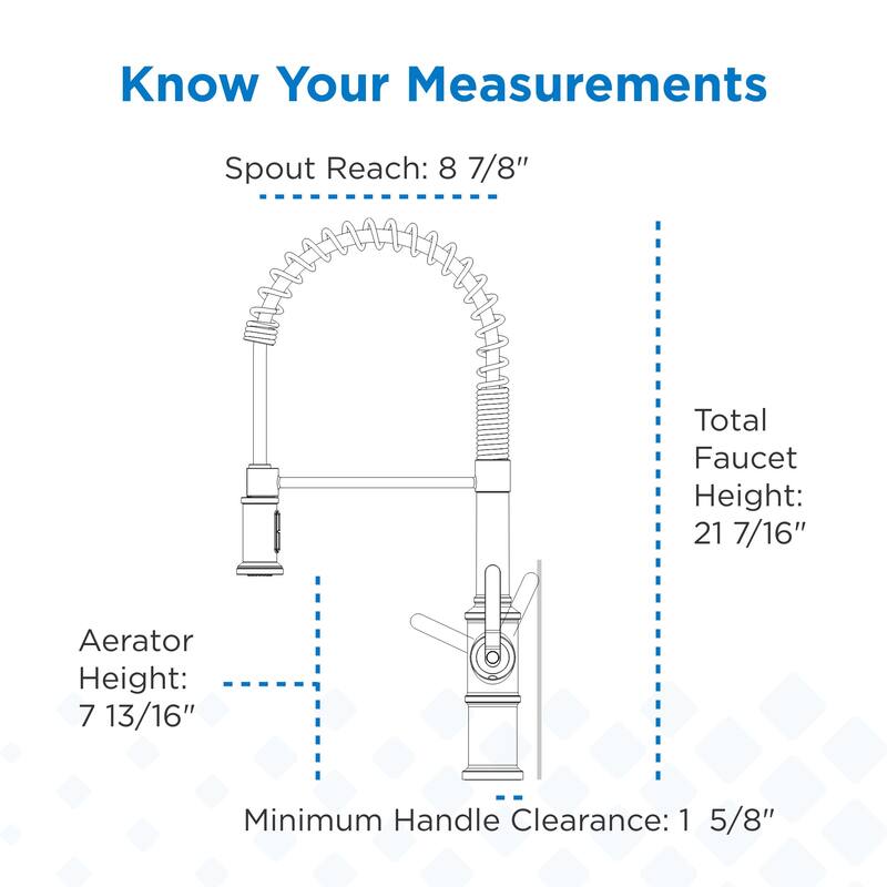 Gerber D455337 Kinzie 1.75 GPM Single Hole Pre-Rinse Pull Down Kitchen