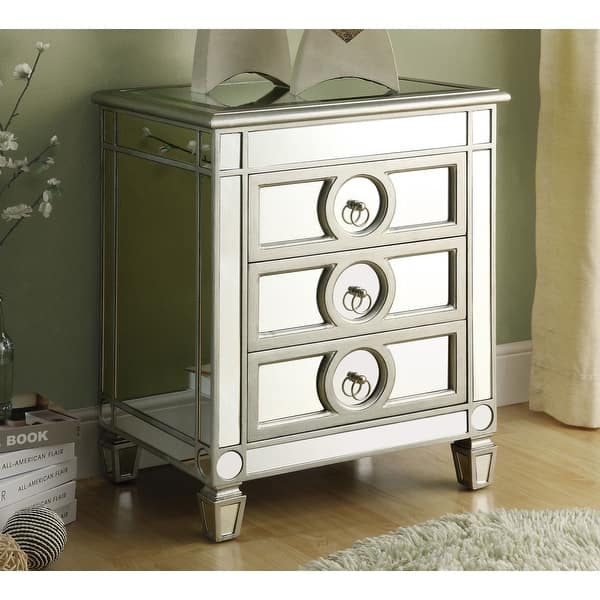 Shop Monarch Specialties I 3701 22 Inch Wide Mirrored Accent Chest
