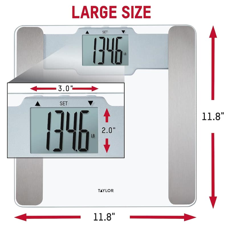Taylor Digital Glass & Stainless Steel Body Composition Scale