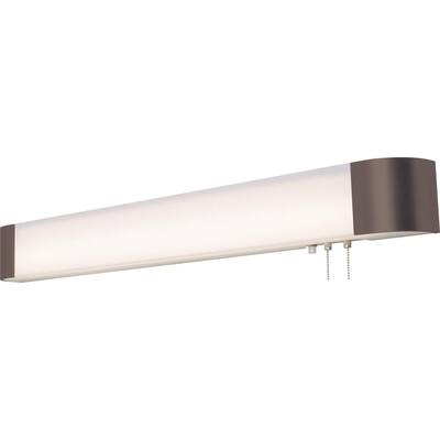 Allen 4-feet ADA Oil-Rubbed Bronze LED Overbed Fixture, White Acrylic Shade