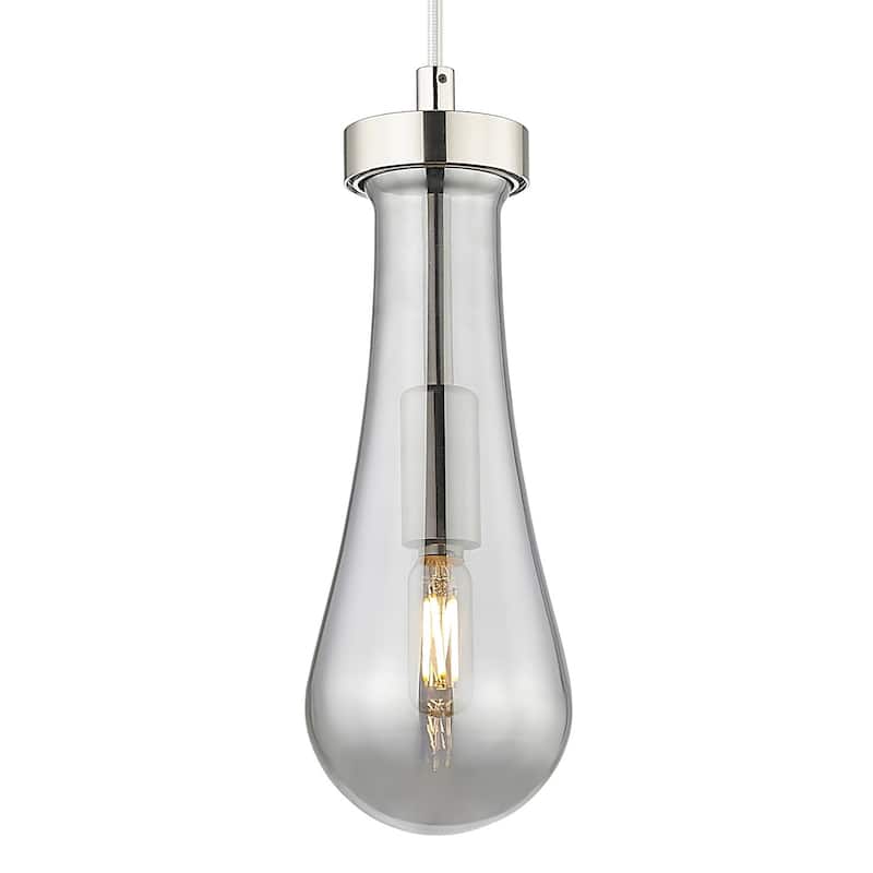 Innovations Lighting 451-1P-G451-4SM Owego 11" Tall Mini Pendant with - Polished Nickel