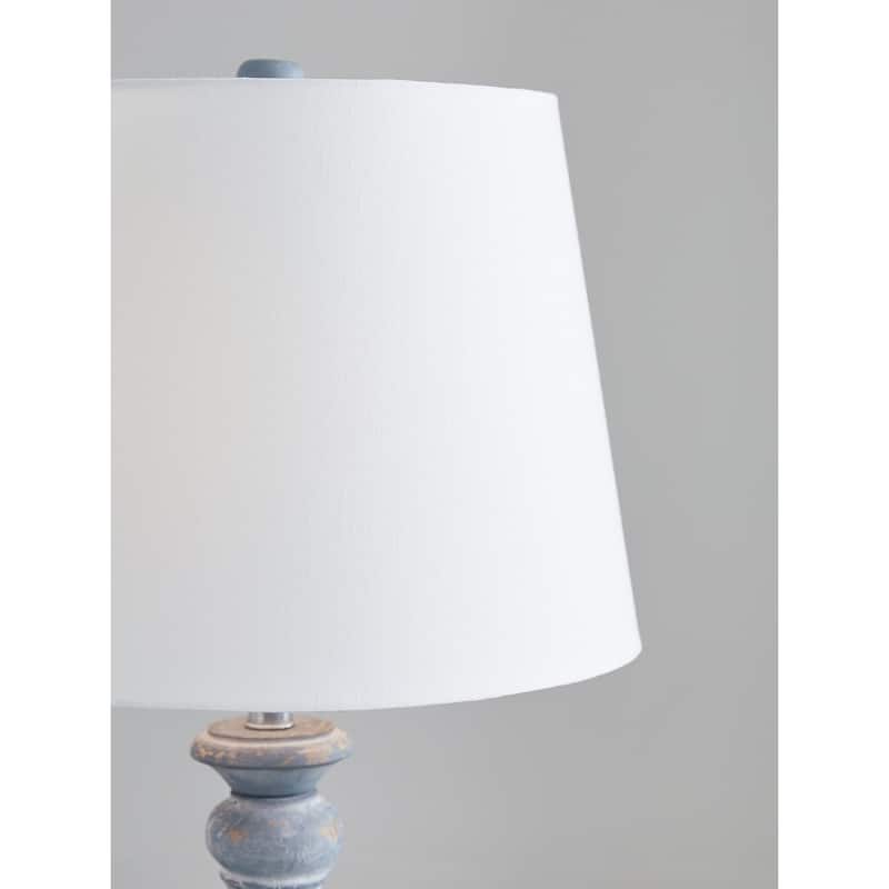 Signature Design by Ashley Cylerick Antique Blue Table Lamp - 16.13" W x 16.13" D x 31.5" H