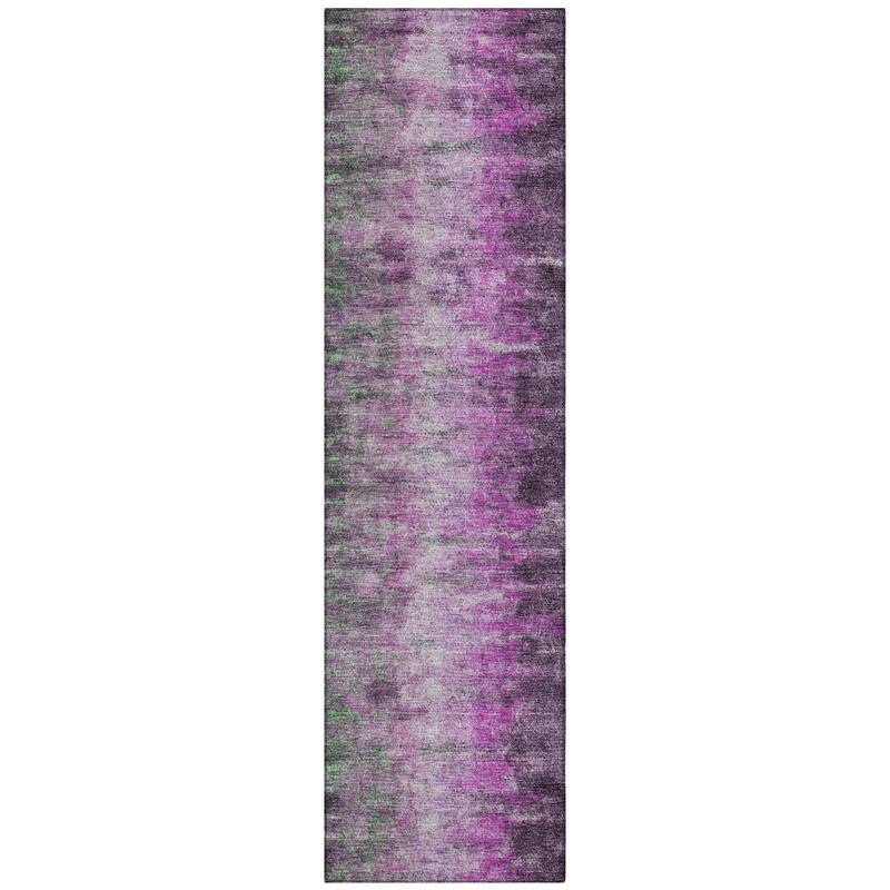 Machine Washable Indoor/ Outdoor Contemporary Ombre Chantille Rug