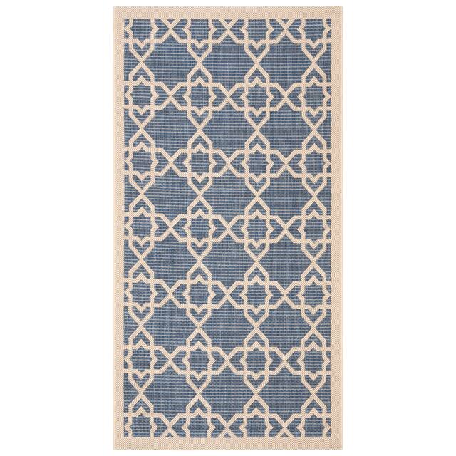 SAFAVIEH Courtyard Lawanda Trellis Indoor/ Outdoor Waterproof Patio Backyard Rug