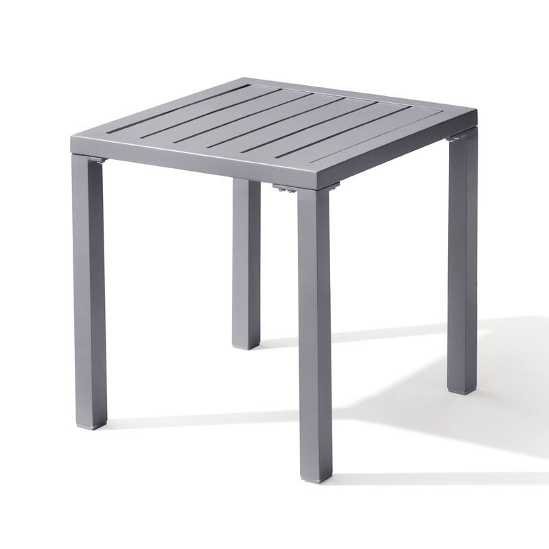 Crestlive Products Modern Square Aluminum Side End Table