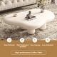 preview thumbnail 19 of 72, 48.5" Modern Cloud Shape 4 Legs Coffee Table