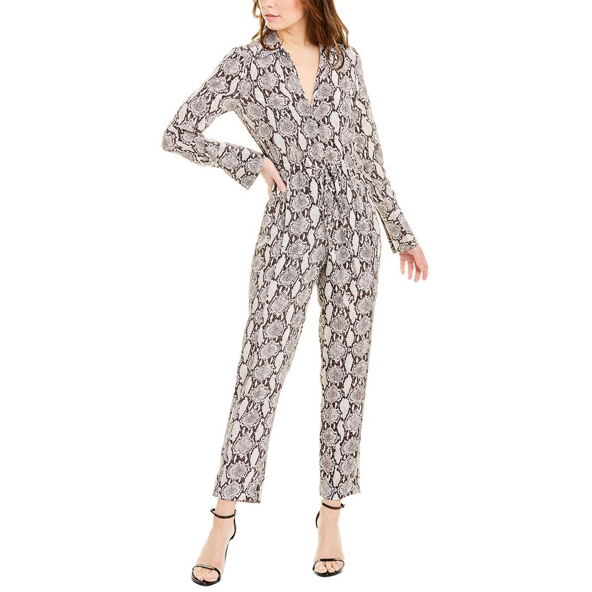 grey silk jumpsuit