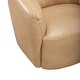 preview thumbnail 10 of 9, Liberty Furniture Donovan Leather Upholstered Swivel Accent Chair - Tan - Width 36" x Depth 33" x Height 28"