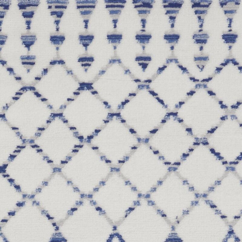 Joman Power Loomed Distressed Geometric Abstract Modern Non Skid Stain Resistant Area Rug By HomeRoots - 96' X '24' X '0.39
