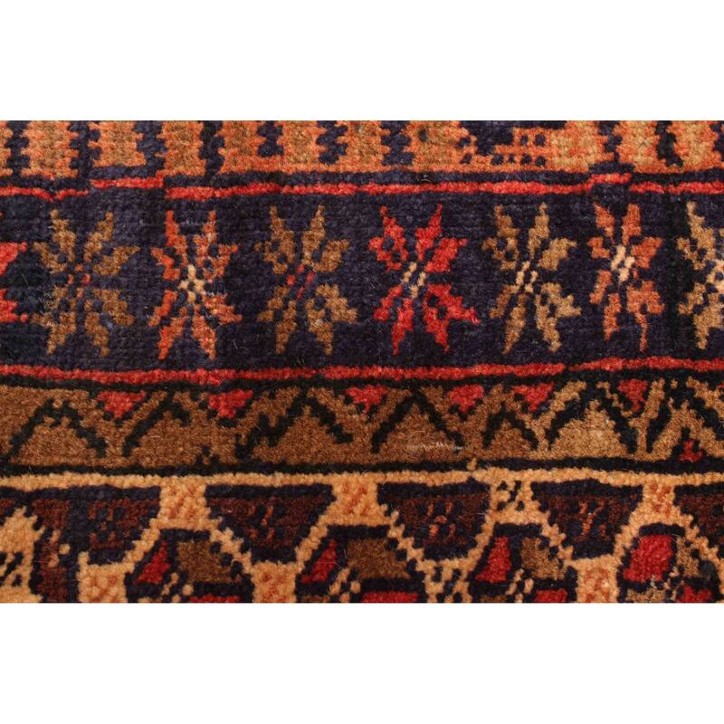 ECARPETGALLERY Hand-knotted Teimani Dark Navy Wool Rug - 2'11 x 4'2