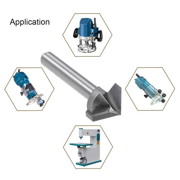 90 Degree 3D Making Router CNC Engraving V Groove Bits End Mill 6mm x 22mm.j