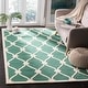 preview thumbnail 1 of 54, SAFAVIEH Handmade Cambridge Sinda Modern Moroccan Wool Rug 10' x 14' - Teal/Ivory - Rectangle
