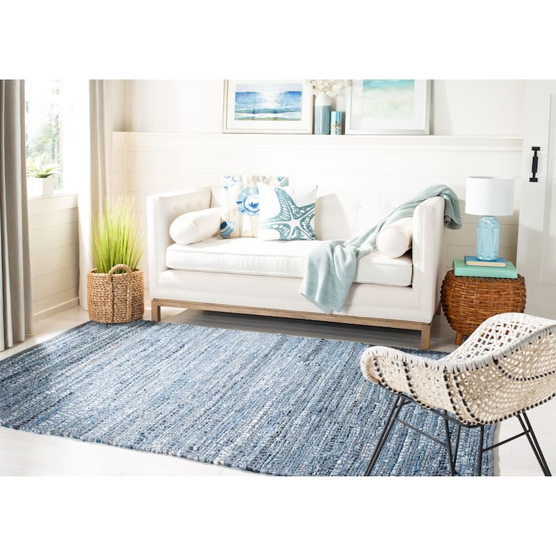 SAFAVIEH Handmade Montauk Diamond Sisal Casual Geometric Cotton Rug