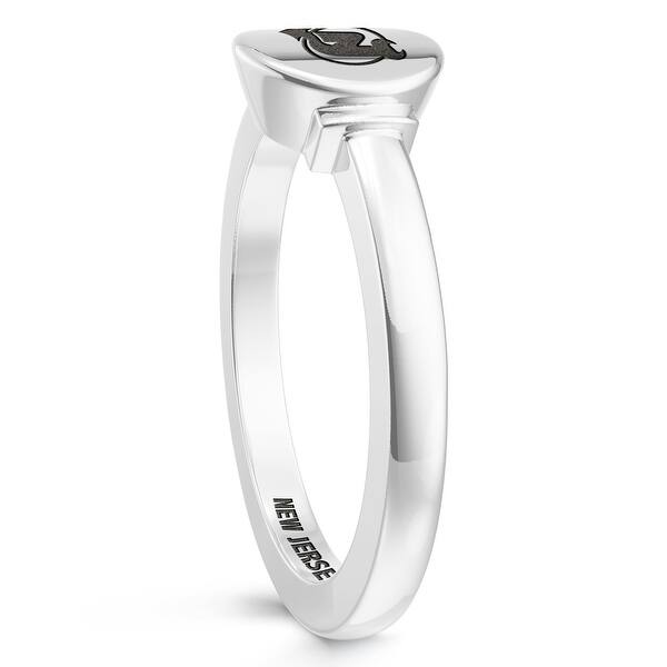 New Jersey Devils Engraved Sterling Silver Signet Ring On Sale Overstock 29916221