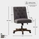preview thumbnail 2 of 13, Armless Home Office Chair, 360° Swivel Upholstered Desk Chair, Adjustable Height Computer Task Chair with Wheels - N/A