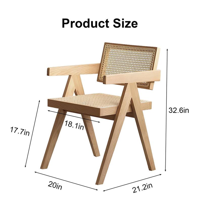 Mid-Century Modern Dining Chairs (Set of 2)