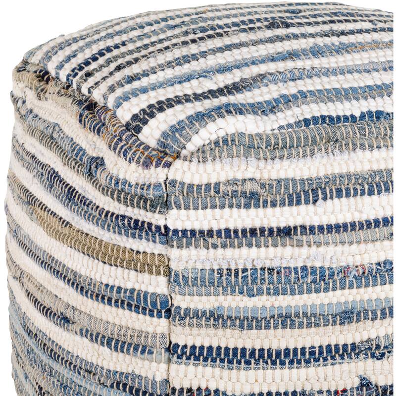 Artistic Weavers Albano Hand Woven Cotton Pouf