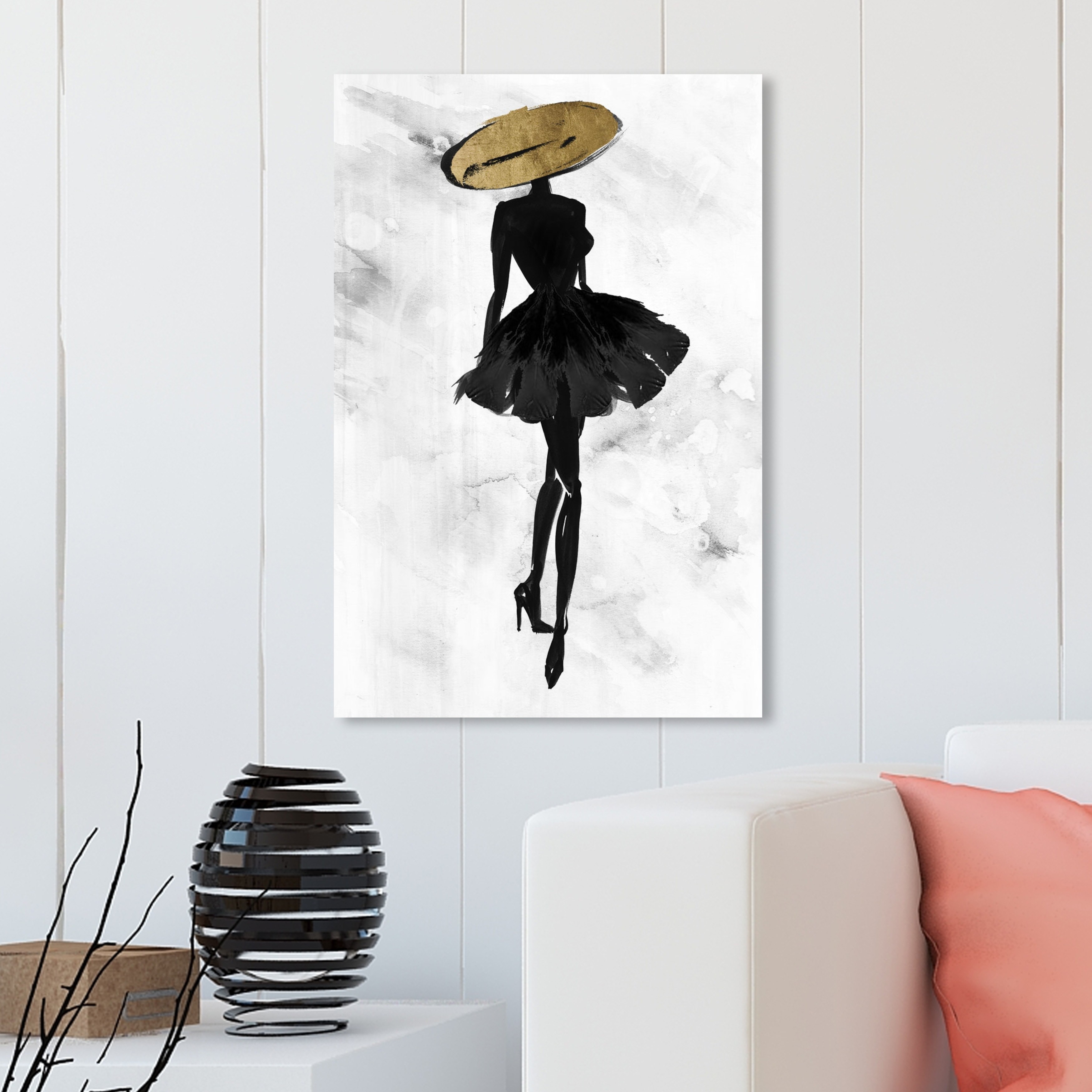 Oliver Gal 'Articles de Voyage Gold' Fashion and Glam Wall Art Canvas Print  - Gold, Black - On Sale - Bed Bath & Beyond - 28584921