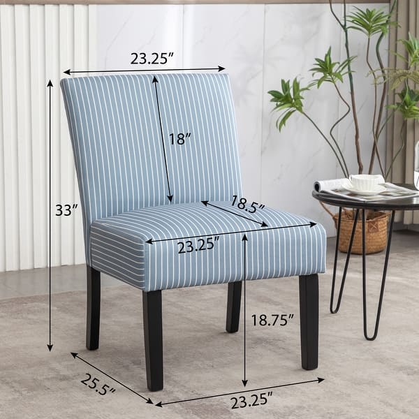 Roundhill Furniture Botticelli Upholstered Slipper Accent Chair